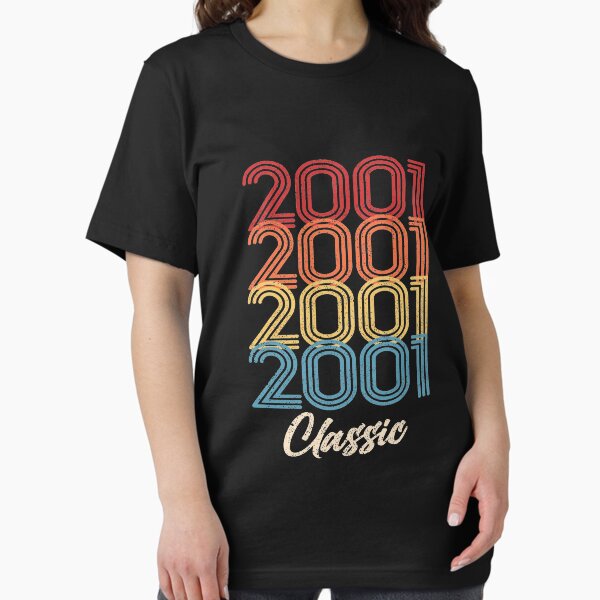 18th Birthday Vintage Gift T-Shirt For Men & Women Born 2001