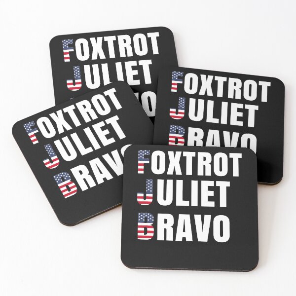 Item preview, Foxtrot Juliet Bravo Anti Biden Pro USA designed and sold by Club7Studios.