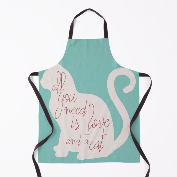 Item preview, Shabby chic illustration - all you need is love (and a CAT), typography, interior design, cats, love designed and sold by Spallutos.