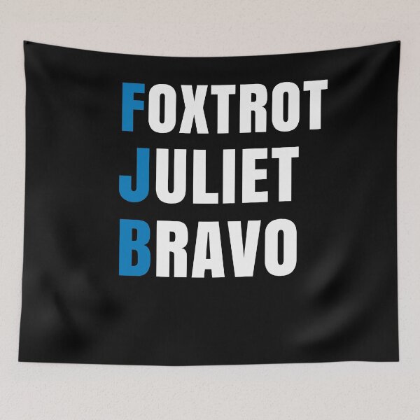 Item preview, Foxtrot Juliet Bravo Anti Biden Pro USA designed and sold by Club7Studios.