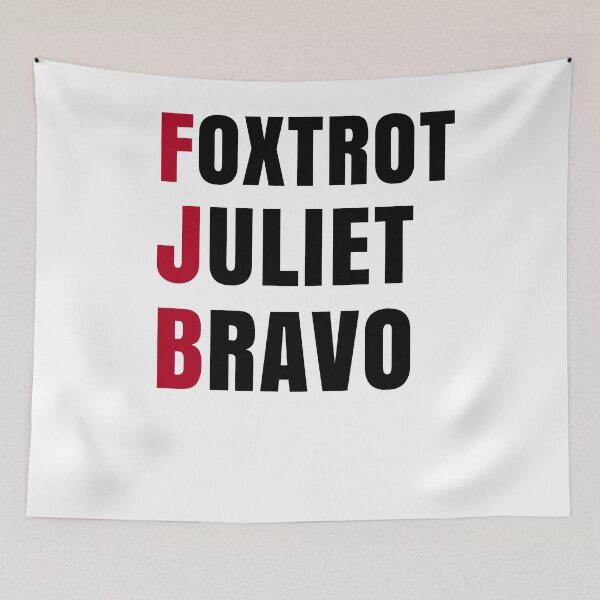 Item preview, Foxtrot Juliet Bravo Anti Biden Pro USA designed and sold by Club7Studios.