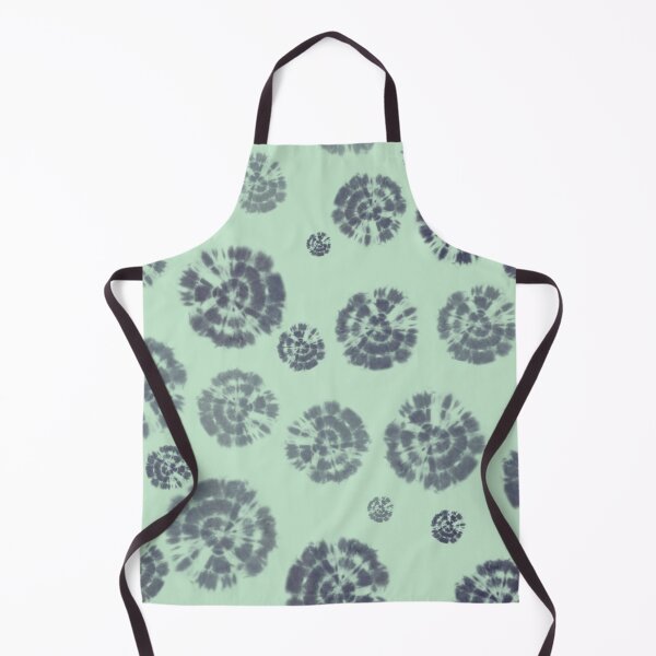 Item preview, Tie Dye Circles in Rhodonite Blue on Light Green Background designed and sold by nabeArtist.