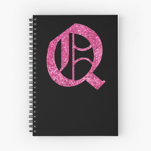 Item preview, The Letter Q- Capital Pink Glitter Gothic designed and sold by TheLykosApparel.