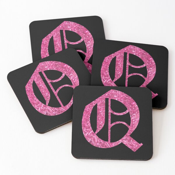 Item preview, The Letter Q- Capital Pink Glitter Gothic designed and sold by TheLykosApparel.