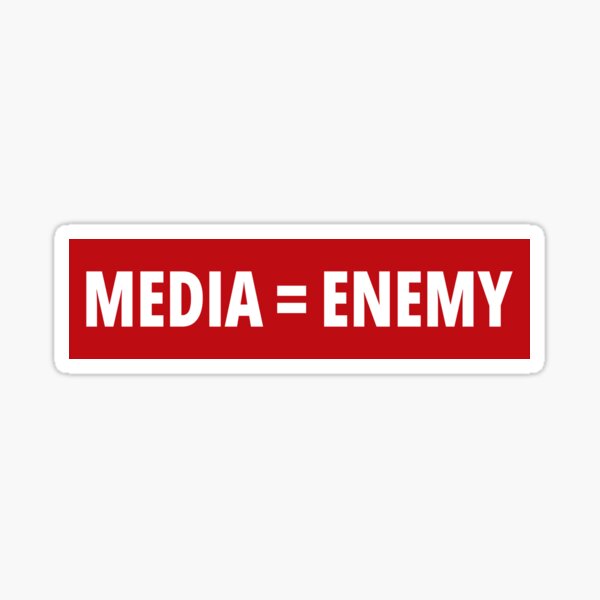 Item preview, Media Equals Enemy | The Media Is The Enemy designed and sold by SocialAtrophy.
