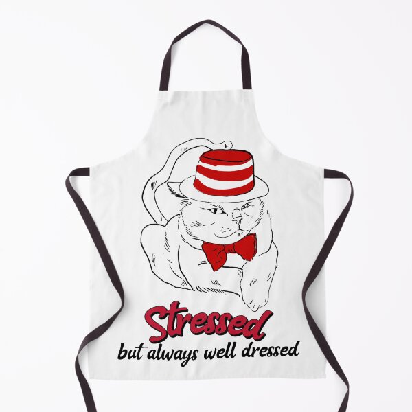 Item preview, Stressed But Always Well Dressed. Smart Cat With Hat And Bow Tie designed and sold by Rebel-Design.