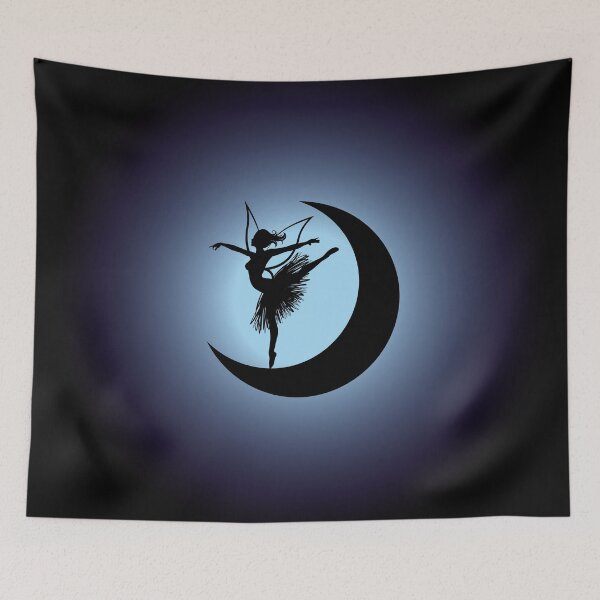 Item preview,  Ballerina Fairy on the moon - blue designed and sold by CyrielleShop.