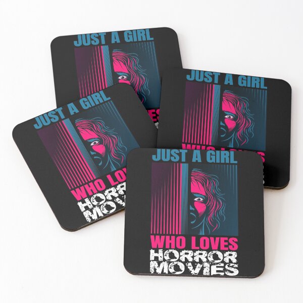 Item preview, Just A Girl Horror Movies Halloween designed and sold by MooonTees.