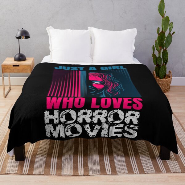 Item preview, Just A Girl Horror Movies Halloween designed and sold by MooonTees.