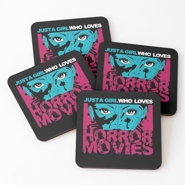 Item preview, Just A Girl Horror Movies Halloween designed and sold by MooonTees.
