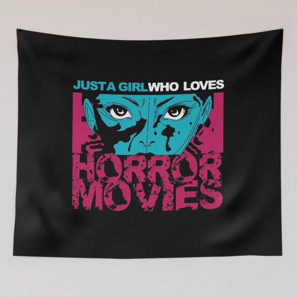 Item preview, Just A Girl Horror Movies Halloween designed and sold by MooonTees.