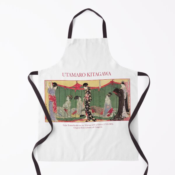 Item preview, Utamaro Kitagawa - Japanese Geishas vintage traditional scene designed and sold by FrostMintStudio.