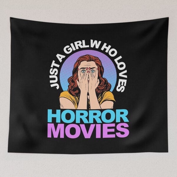 Item preview, Just A Girl Horror Movies Halloween designed and sold by MooonTees.