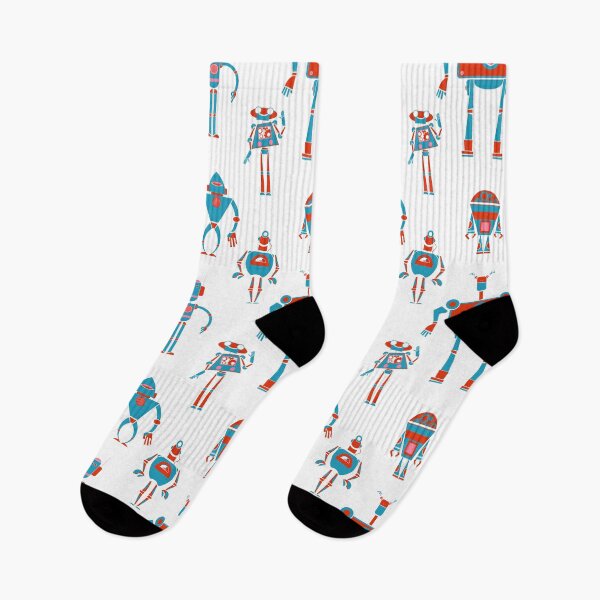 Item preview, Retro repeat robots designed and sold by daviz.