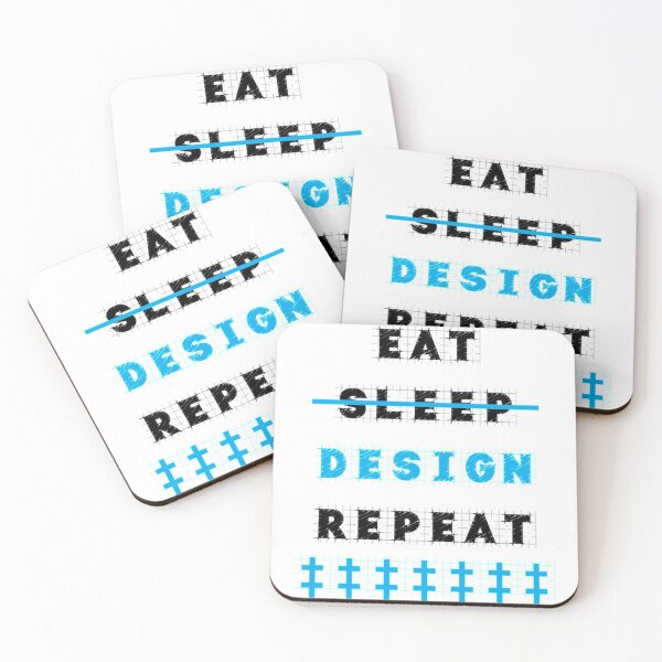 Item preview, Eat Sleep Design Repeat Designer gift   designed and sold by shopajmadeit.
