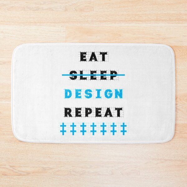Item preview, Eat Sleep Design Repeat Designer gift   designed and sold by shopajmadeit.