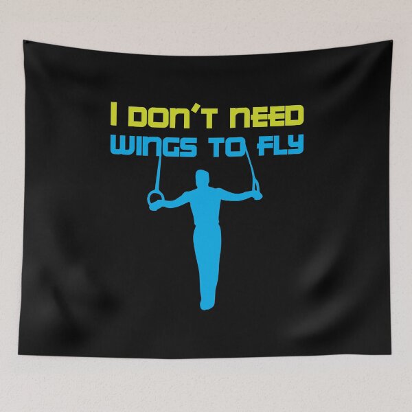 Item preview, I dont need Wings to Fly Gymnastics Sport Acrobatic Gymnast  designed and sold by Rzelemenz.