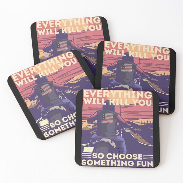 Item preview, Motorcycling Road Trip Motor Biker Everything Will Kill You So Choose Something Fun designed and sold by Hoiho Adventure Shirts.