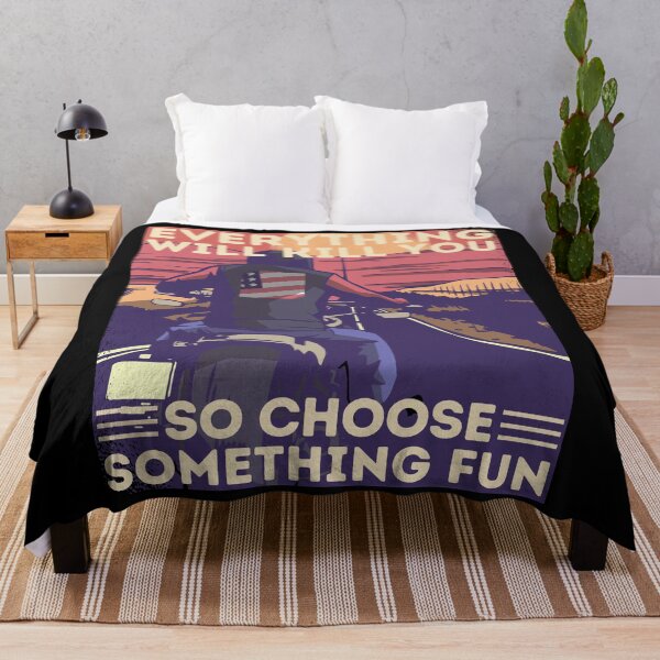 Item preview, Motorcycling Road Trip Motor Biker Everything Will Kill You So Choose Something Fun designed and sold by Hoiho Adventure Shirts.