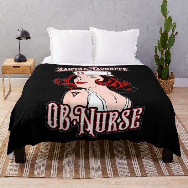 Item preview, Santas Favorite OB Nurse Christmas Vintage Pop Art Girl designed and sold by GrandeDuc.