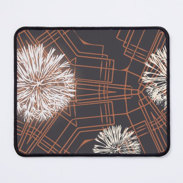 Item preview, Geometric Lines and Dandelion Pattern (Dark) designed and sold by SofiaAlves.
