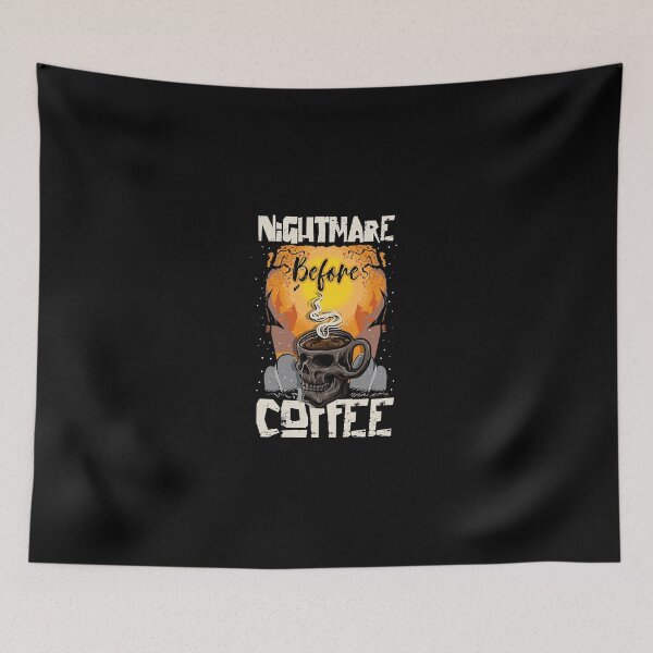 Item preview, Cute-Nightmare-Before-Coffee-Halloween-Shirt-Funny-Mug-Gift designed and sold by JohnCenass.