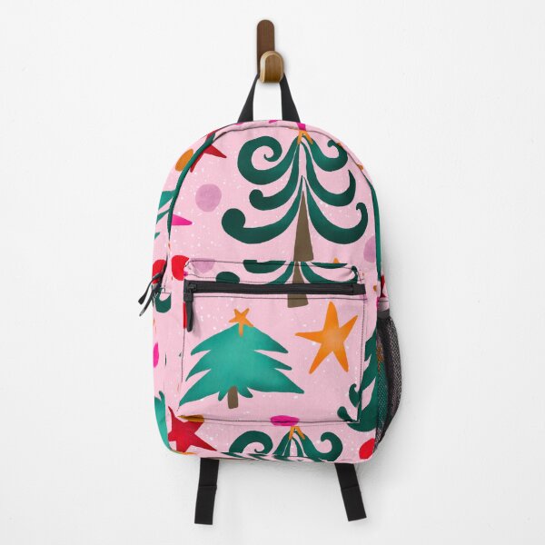 Item preview, Christmas Trees and Stars - Bubble Gum Pink designed and sold by Duniatozy.