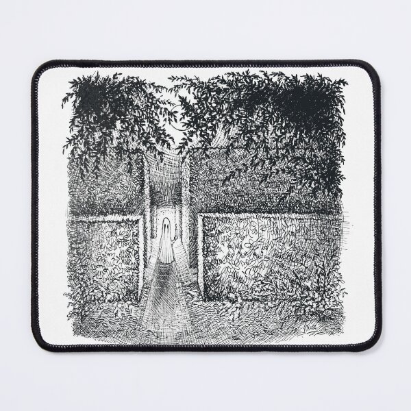 Item preview, Phantom "Little White" ~ Ink art illustration designed and sold by WalkOnTheMoss.