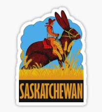 Saskatchewan Kanada Vintage Reise Aufkleber Sticker