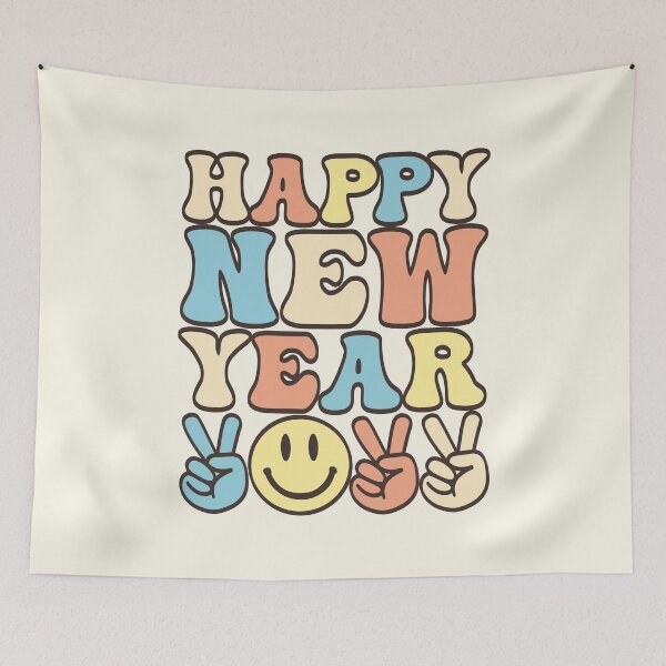 Item preview, Happy new year 2022 hippie retro vintage designed and sold by OkihanaShop.