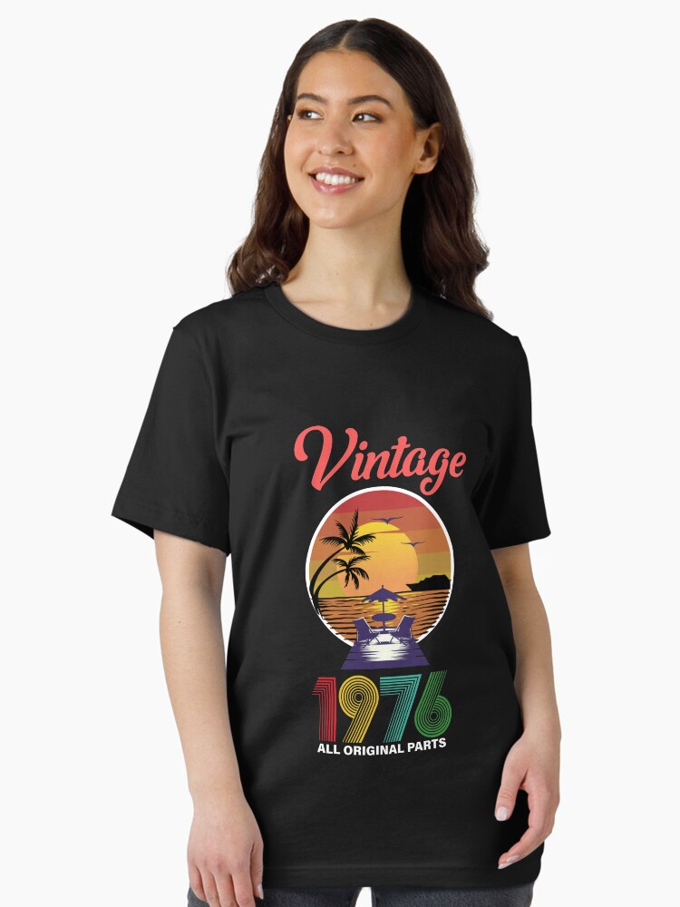 Birthday Tshirt 1976 T Shirt Women's Funny 46th Birthday Age