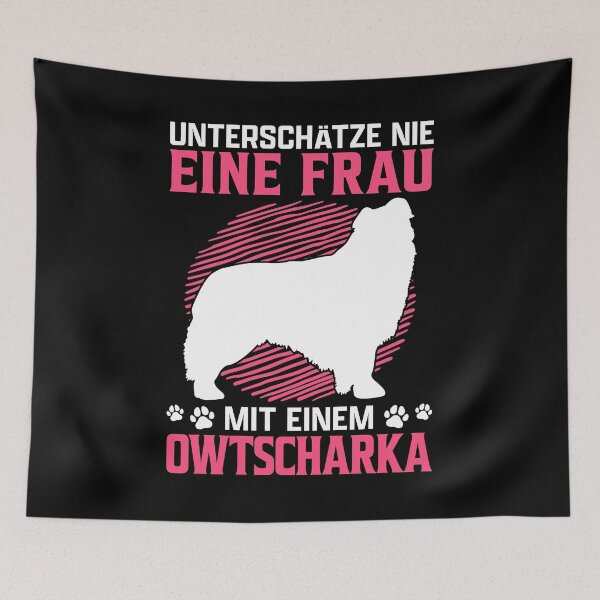 Item preview, Woman with Caucasian Ovcharka Kaukase saying designed and sold by madgrfx.