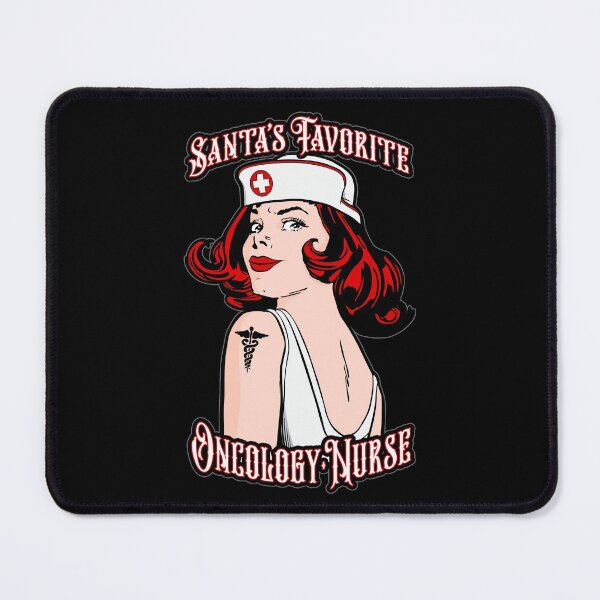 Item preview, Santas Favorite Oncology Nurse Christmas Vintage Pop Art designed and sold by GrandeDuc.