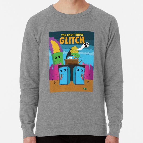 You Don't Know Glitch - Non-text version Lightweight Sweatshirt