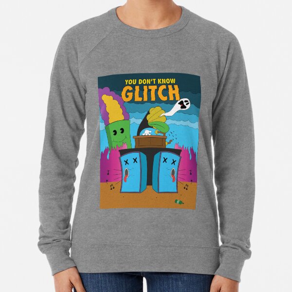 You Don't Know Glitch - Non-text version Lightweight Sweatshirt