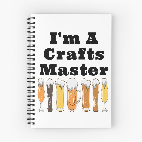 Item preview, I'm A Crafts Master Frothy Beer Glasses Design designed and sold by Craftynistia.