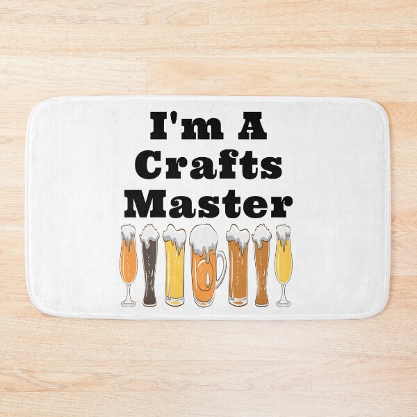 Item preview, I'm A Crafts Master Frothy Beer Glasses Design designed and sold by Craftynistia.