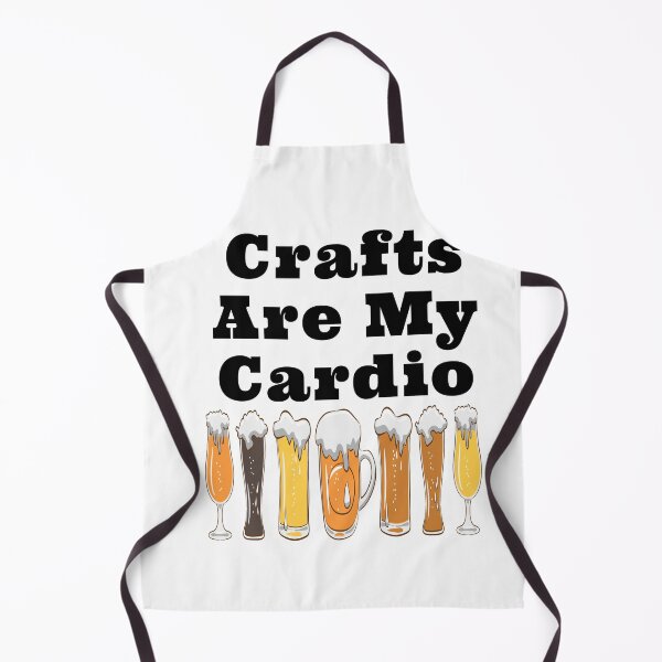 Item preview, Crafts Are My Cardio with Frothy Beer Glasses Design designed and sold by Craftynistia.