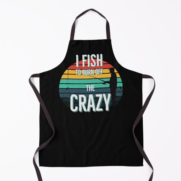 Item preview, I Fish To Burn Off The Crazy Retro Striped Sunset designed and sold by Zurickdesigns.