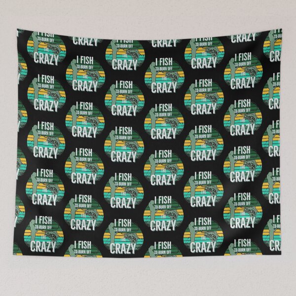 Item preview, Womens I Fish To Burn Off The Crazy Retro Striped Sunset designed and sold by Zurickdesigns.