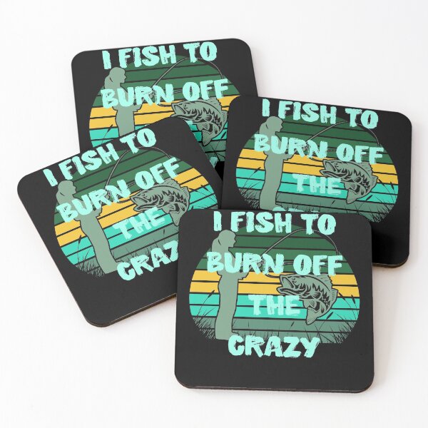 Item preview, Womans I Fish To Burn Off The Crazy Retro Striped Sunset designed and sold by Zurickdesigns.