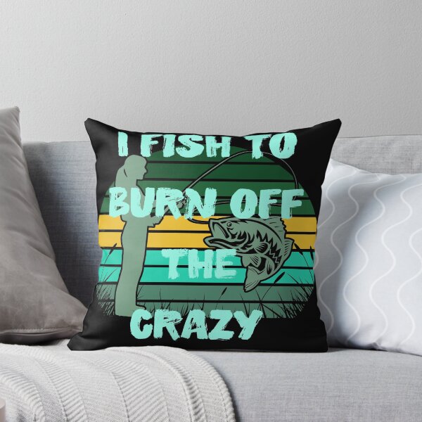 Item preview, Womans I Fish To Burn Off The Crazy Retro Striped Sunset designed and sold by Zurickdesigns.