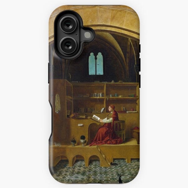 Vista previa del artículo con la obra «San Jerónimo en su estudio de Antonello da Messina (1474)», diseñado y vendido por allhistory.