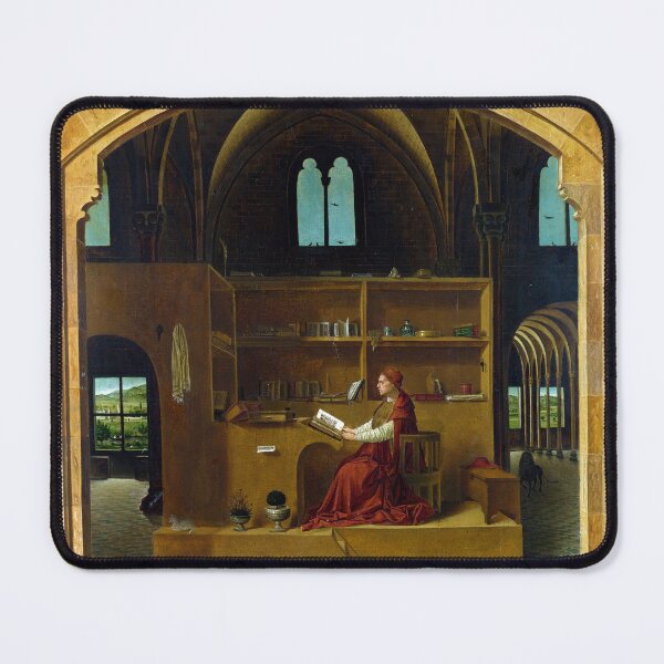 Item preview, St Jerome in his Study by Antonello da Messina (1474) designed and sold by allhistory.