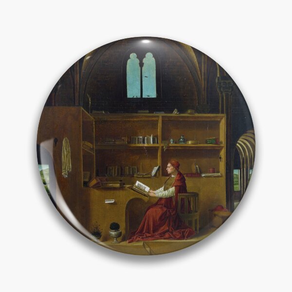 Item preview, St Jerome in his Study by Antonello da Messina (1474) designed and sold by allhistory.