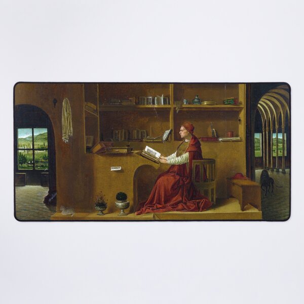 Item preview, St Jerome in his Study by Antonello da Messina (1474) designed and sold by allhistory.