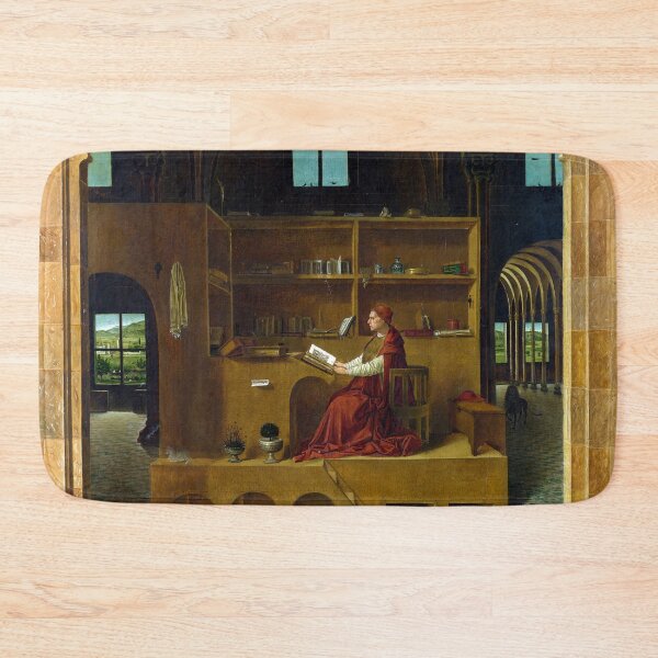 Item preview, St Jerome in his Study by Antonello da Messina (1474) designed and sold by allhistory.