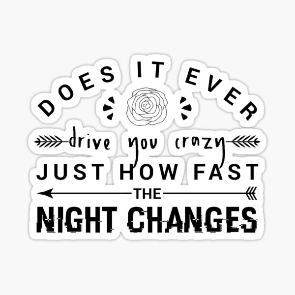 how fast the night changes lyrics