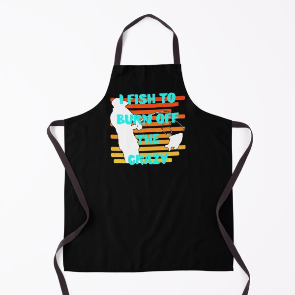 Item preview, I Fish To Burn Off The Crazy Retro Striped Sunset designed and sold by Zurickdesigns.