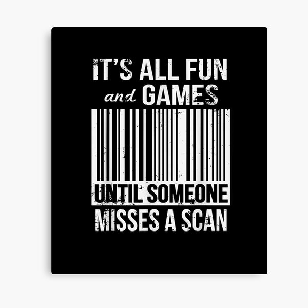 Funny Misses A Scan Postal Worker Canvas Print